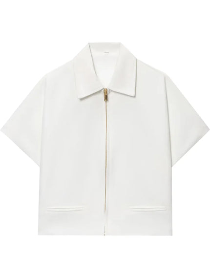 Reina Cropped Zipped Top