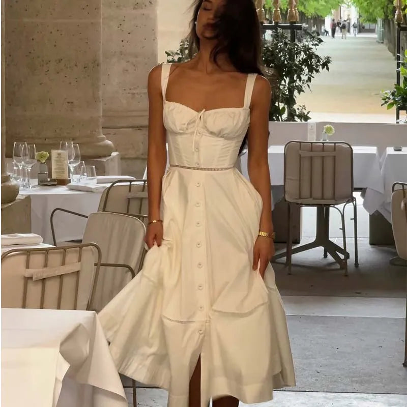 Aurora Corset Midi Dress