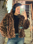 Leopard Luxe Faux Fur Jacket