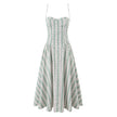 Isola Stripped Midi Dress