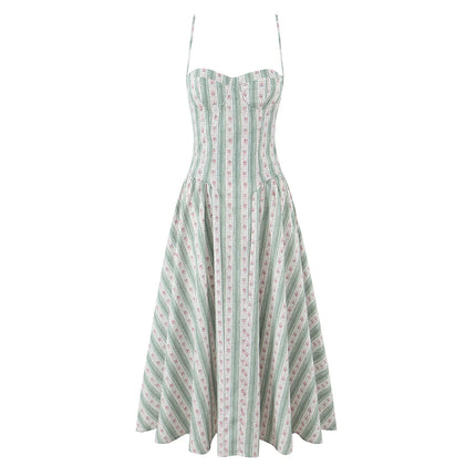 Isola Stripped Midi Dress