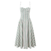 Isola Stripped Midi Dress