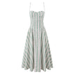 Isola Stripped Midi Dress