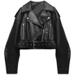 Luna Leather Cropped Jacket
