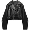 Luna Leather Cropped Jacket