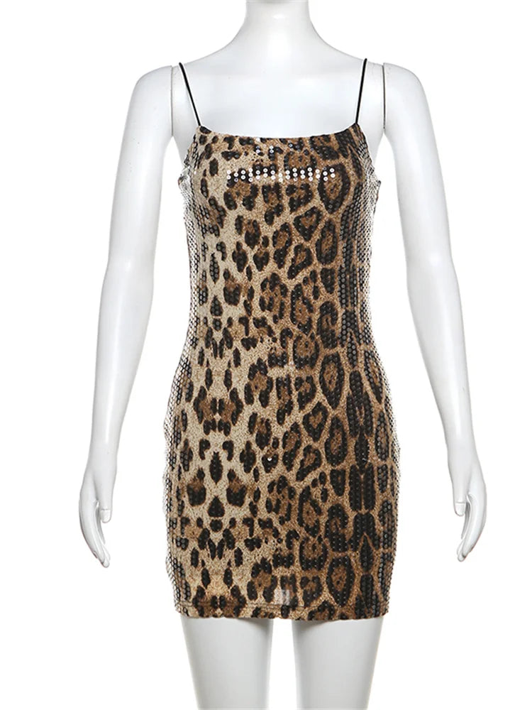 Livia Leopard Mini Dress