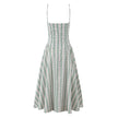 Isola Stripped Midi Dress