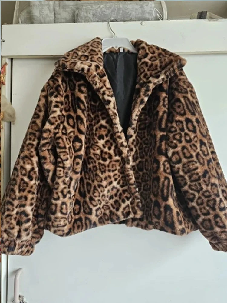Leopard Luxe Faux Fur Jacket