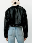 Luna Leather Cropped Jacket