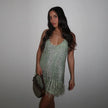 Maribel Sequin Tassle Mini Dress