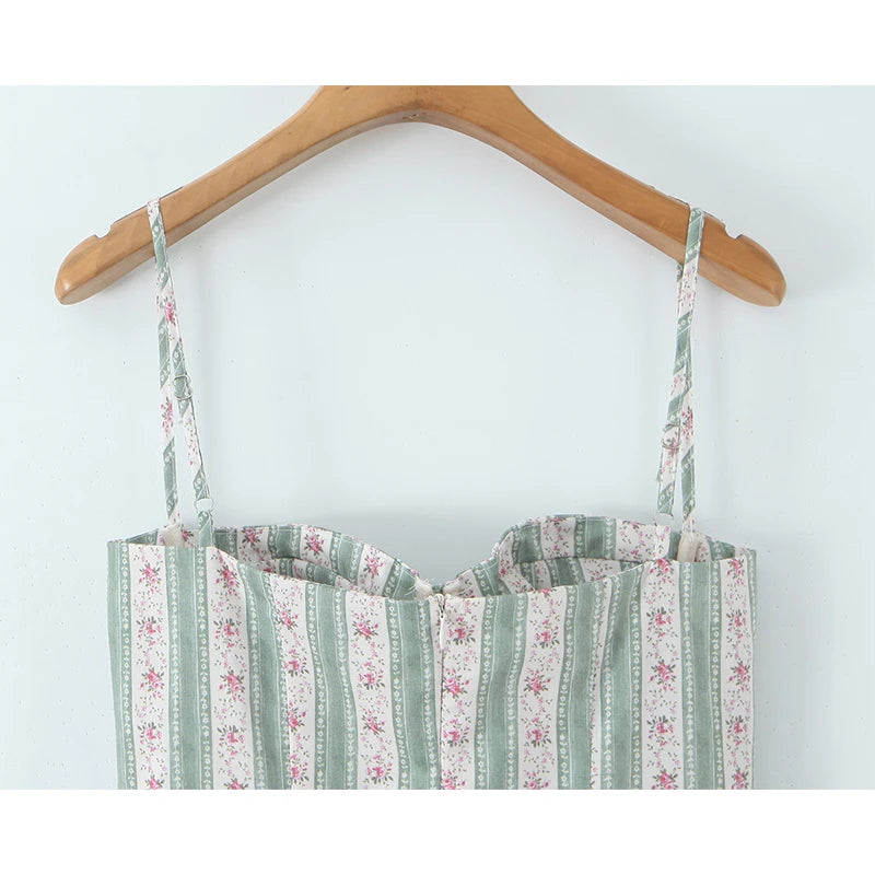 Isola Stripped Midi Dress