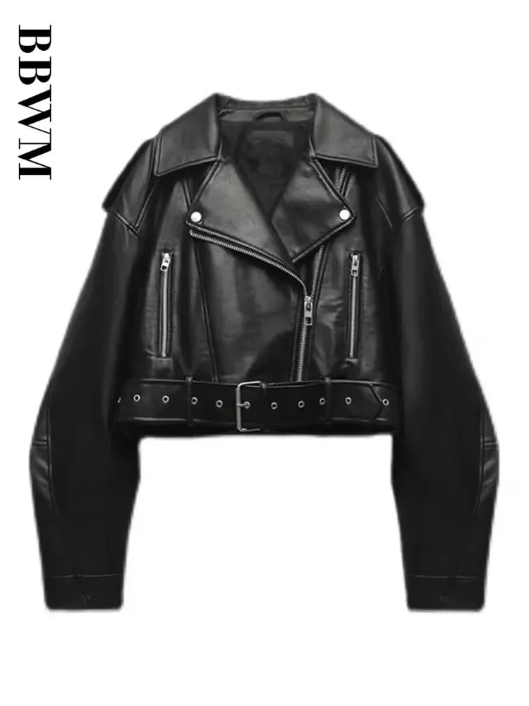 Luna Leather Cropped Jacket